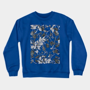 Fabric Pattern of Leaves Crewneck Sweatshirt